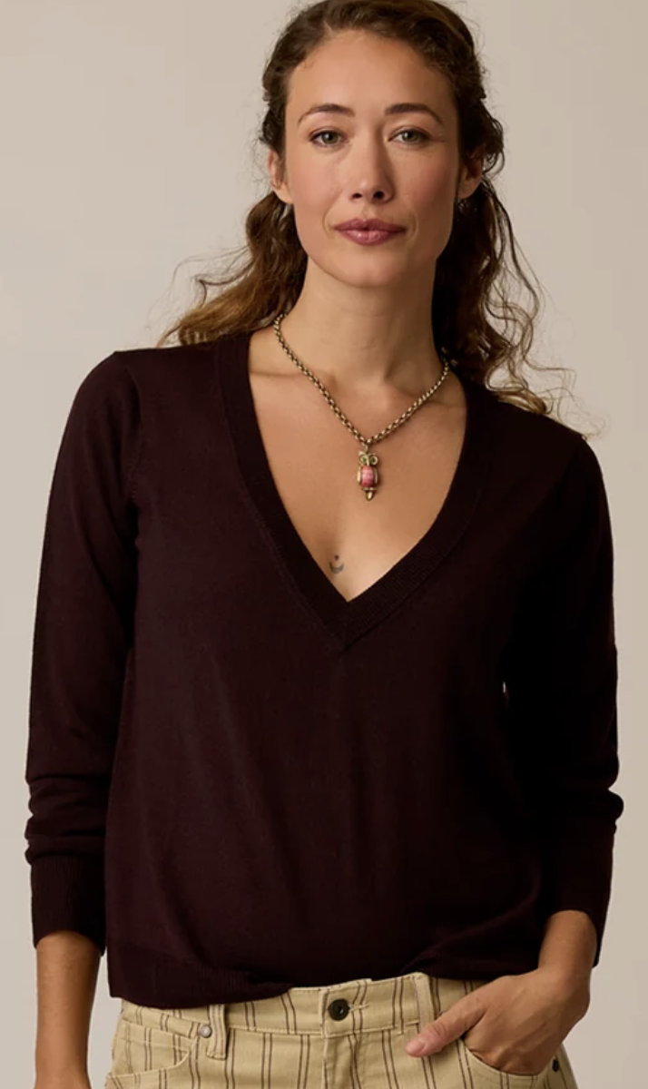 Carve Designs  Juliet V-Neck Sweater