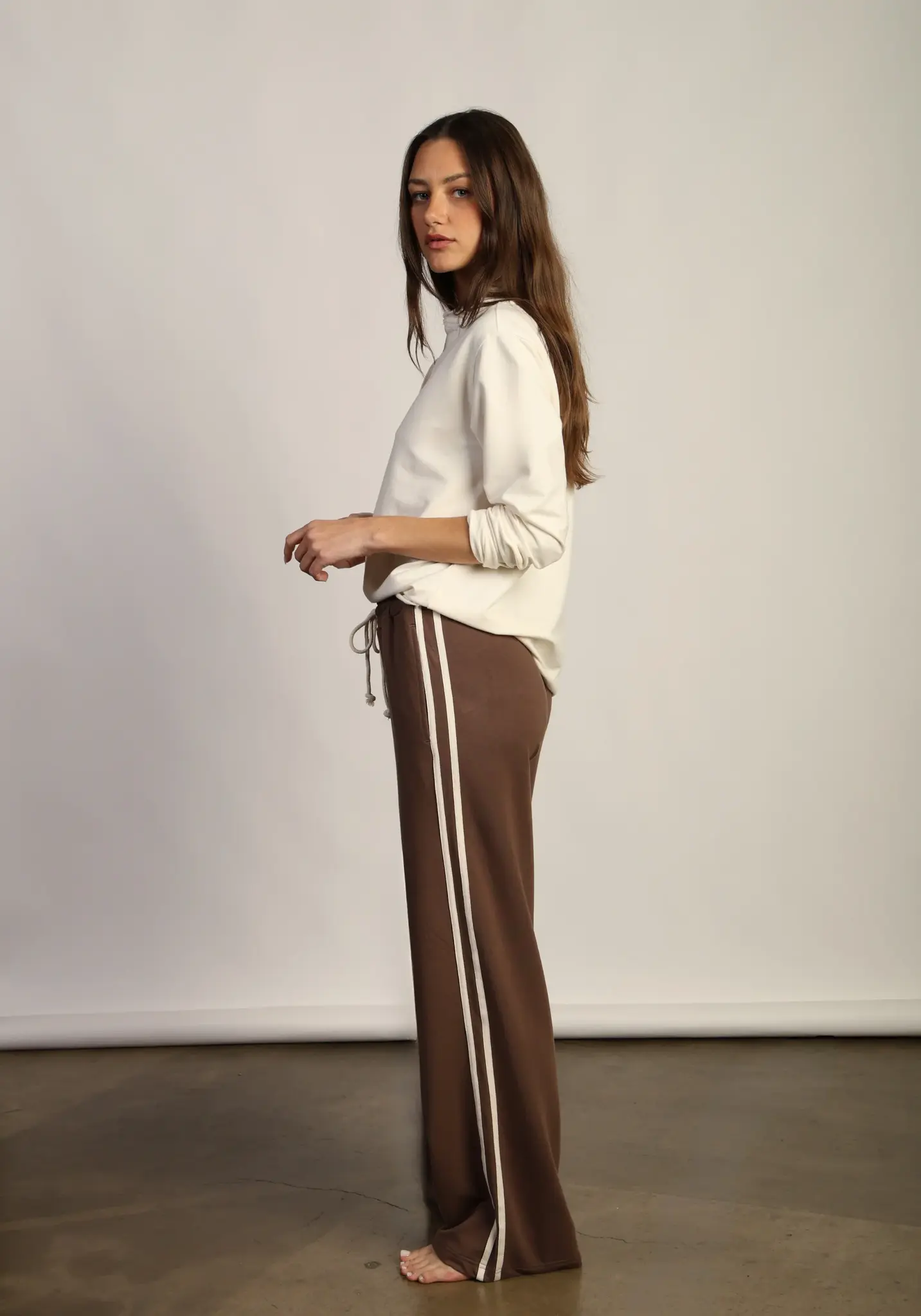 Dylan W's Wide Leg Pant w/Side Stripes