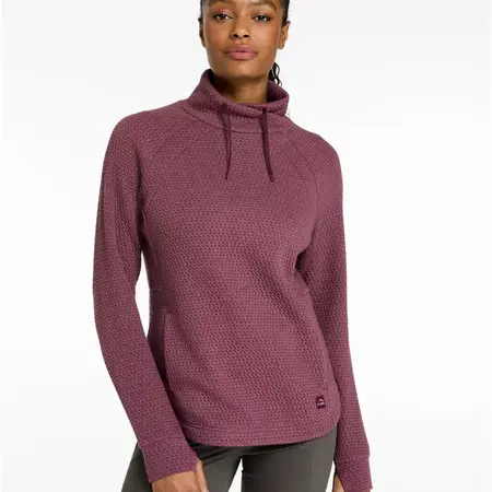 L.L. Bean W's Ridgeknit Crossneck Pullover