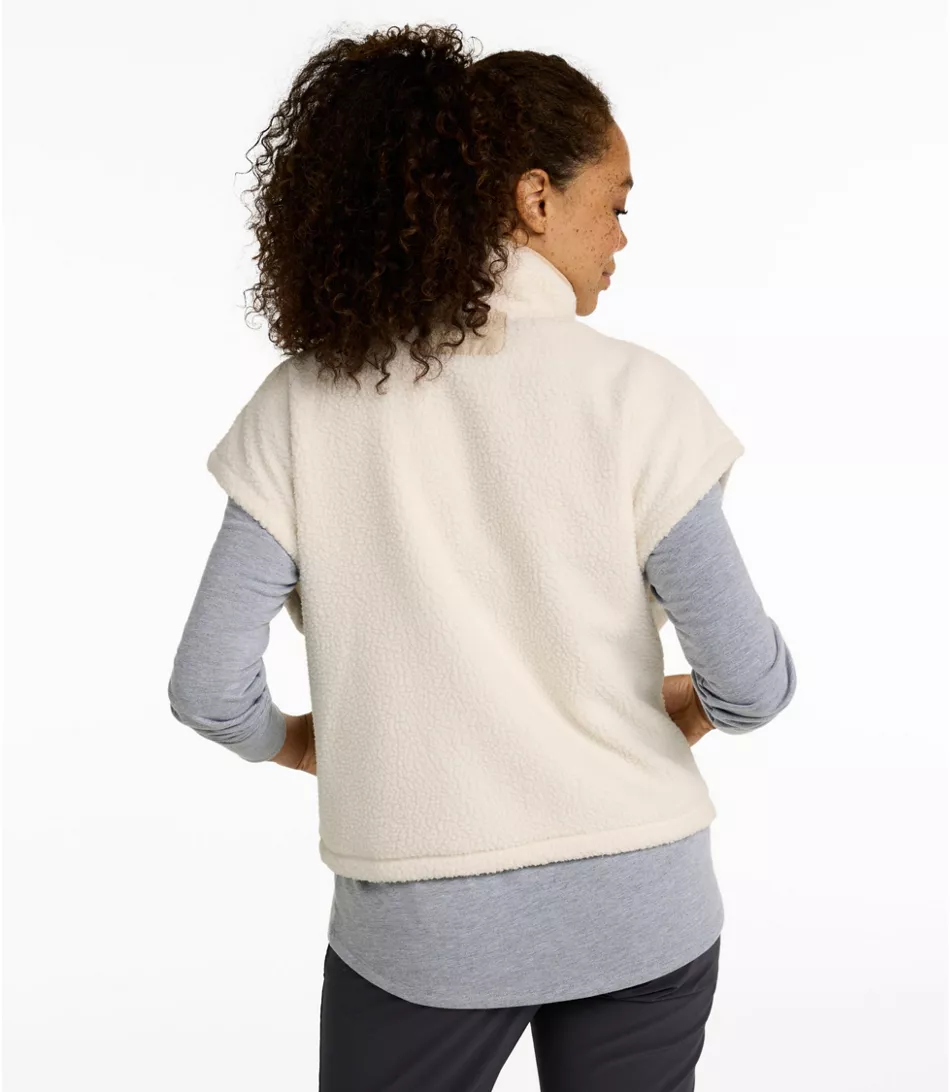 L.L. Bean W's Mountainside Fleece Snap Vest