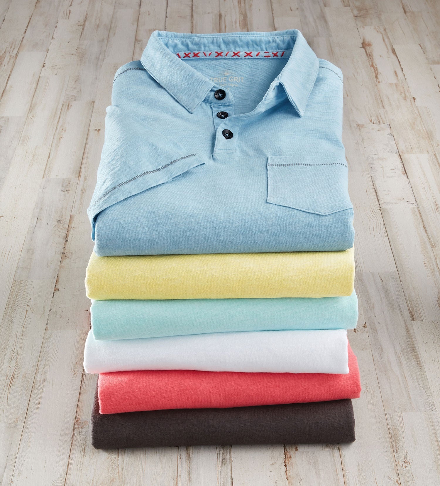 True Grit True Grit S/S S Polo  Spring Blue XL