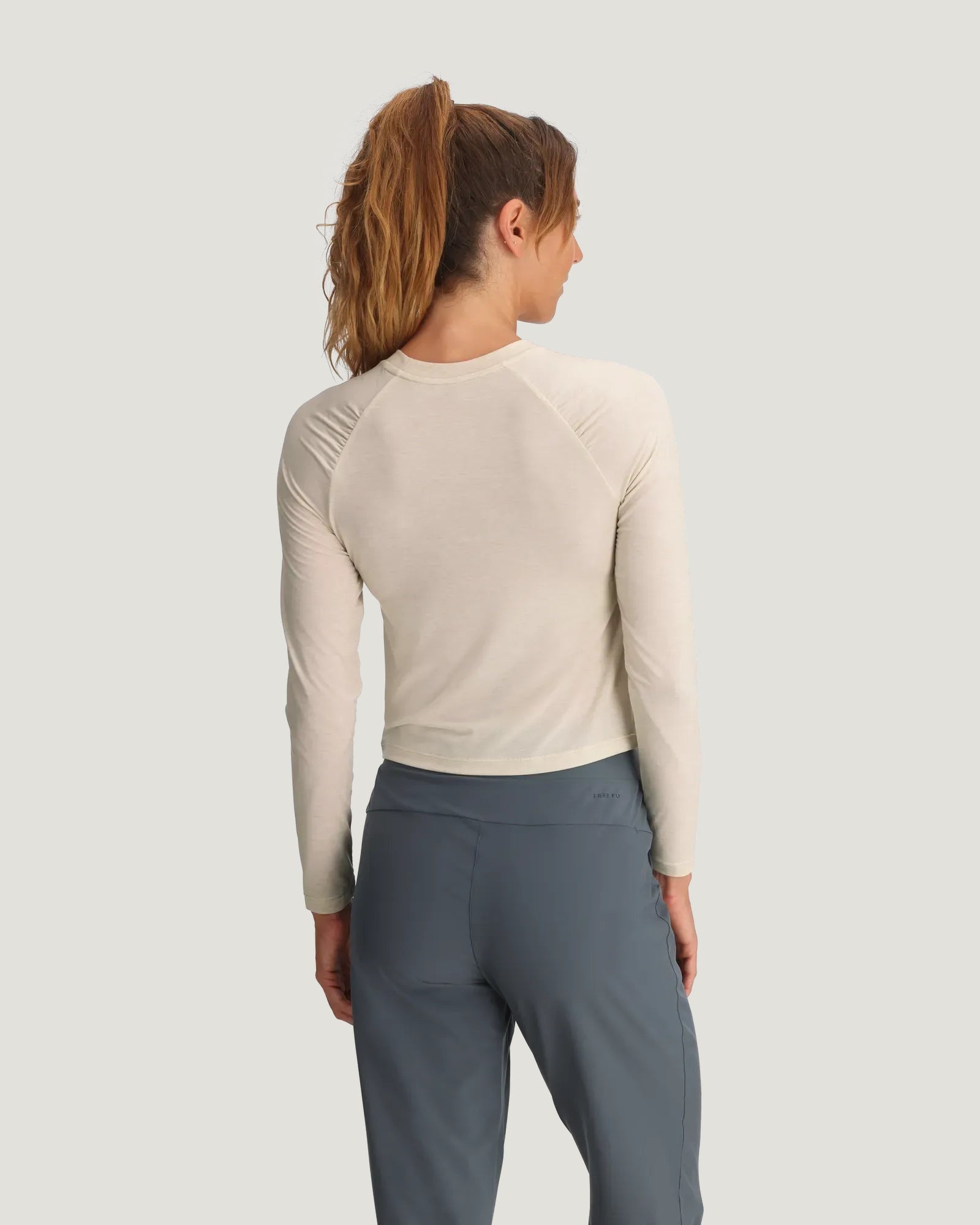 Free Fly FreeFly W's Elevate Lightweight Fitted Long Sleeve Heather Birch S