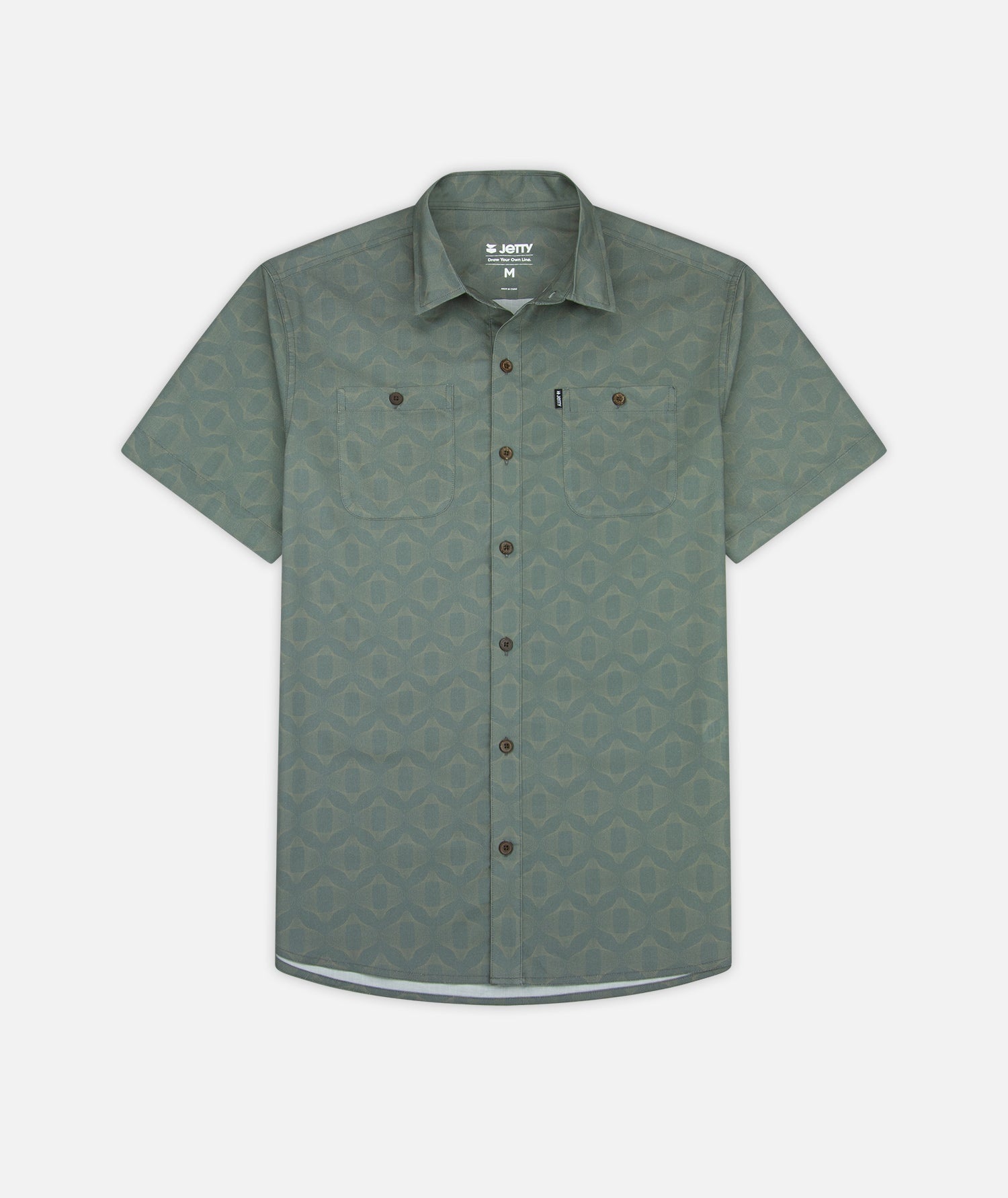 Jetty Jetty Seabrite Cotton Shirt (S26) Agave S