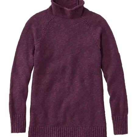 L.L. Bean W's Ragg Sweater Funnel Neck