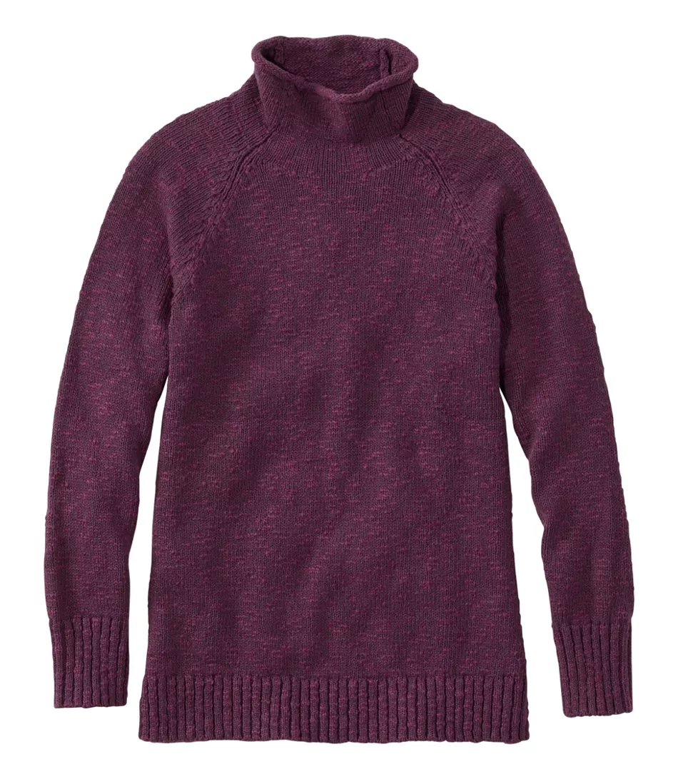 L.L. Bean W's Ragg Sweater Funnel Neck