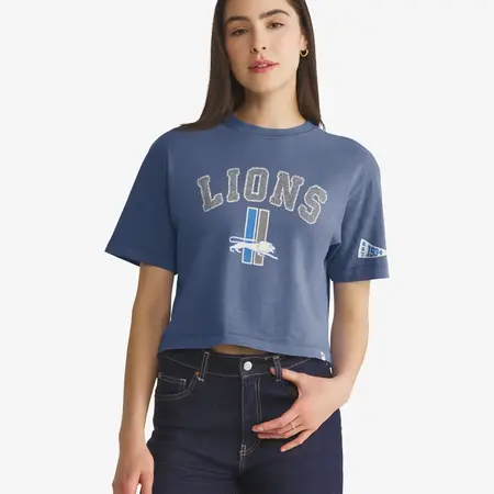 47 Brand W's Detroit Lions Historic Elmore Heavy Slub Tee