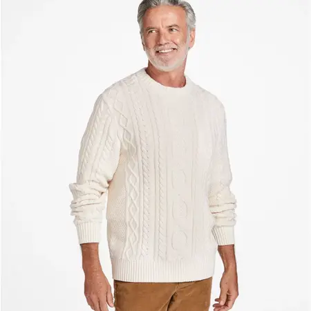 L.L. Bean M's Heritage Soft Fisherman Crew