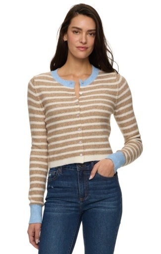Flag & Anthem W's Marietta Contrast Strupe Cardigan