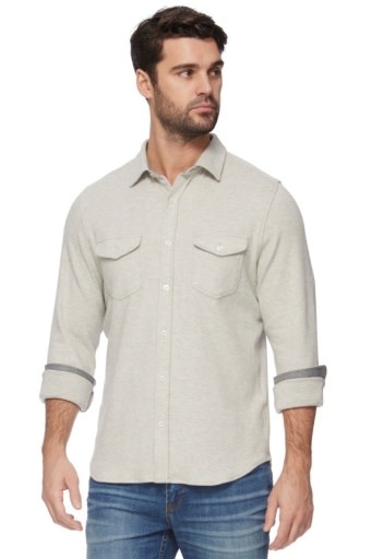 Flag & Anthem F & A M's Hero Solid Twill Knit Flannel