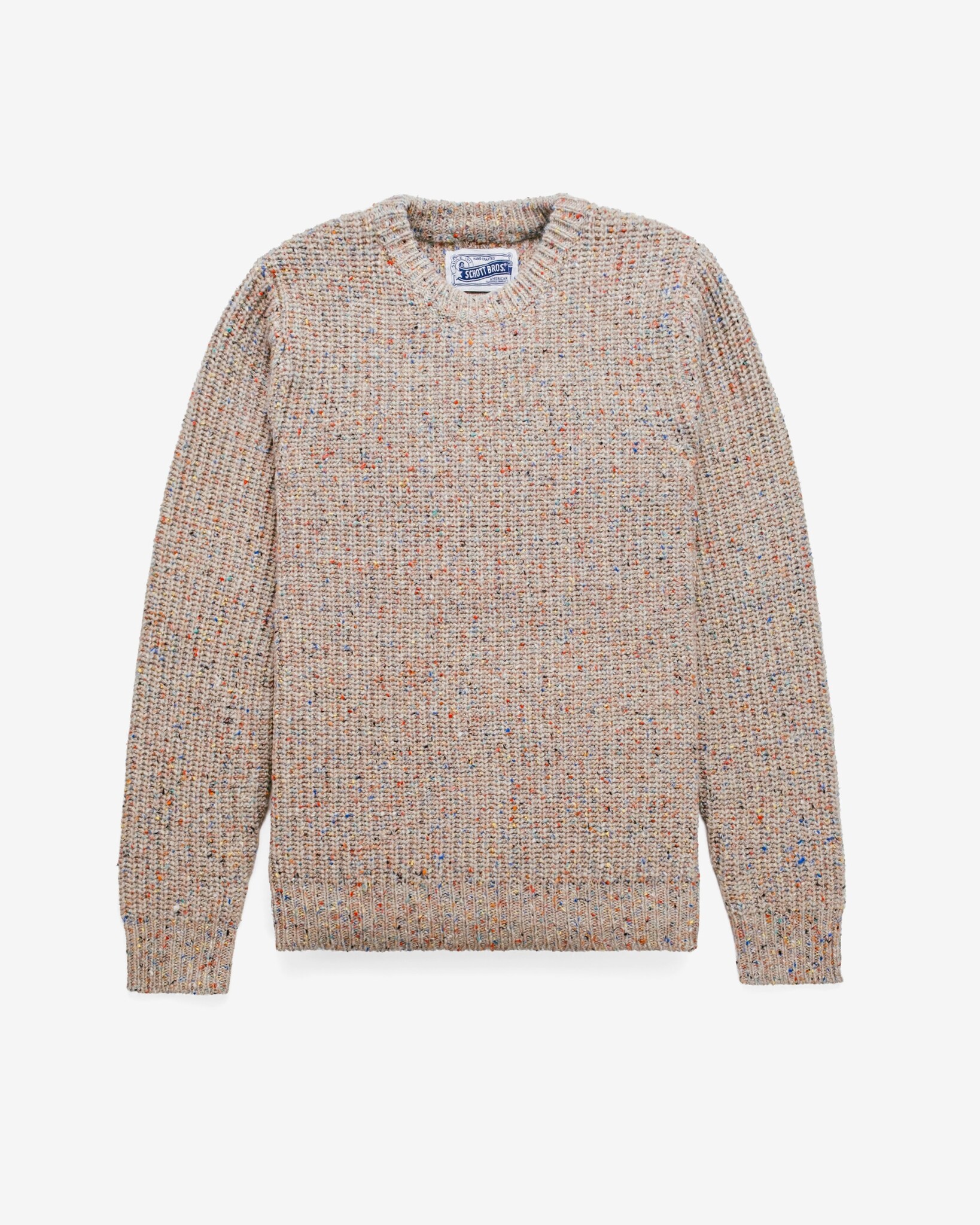 Schott M's Donegal Crewneck Sweater