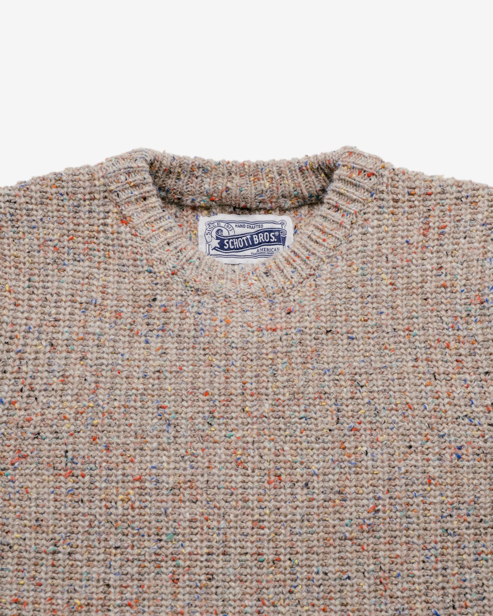 Schott M's Donegal Crewneck Sweater