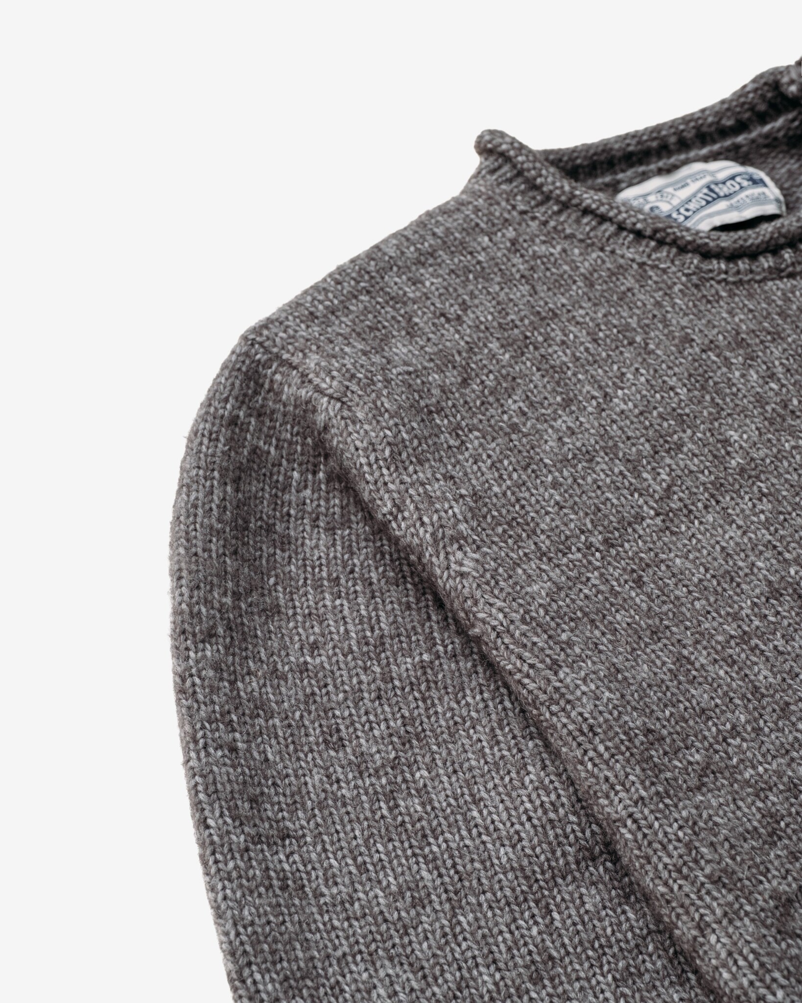 Schott M's Midweight Tri-Blend Collar Sweater