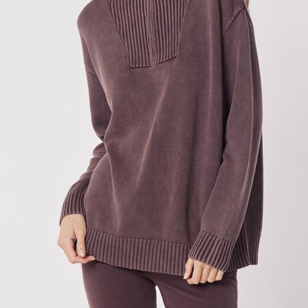 Hello Nite Cotton Half-Zip Sweater