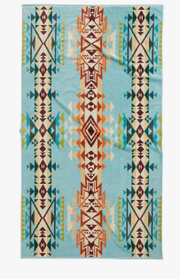 Pendleton Pendleton Oversized Jacquard Spa Towel Highland Peak Aqua (Y25)