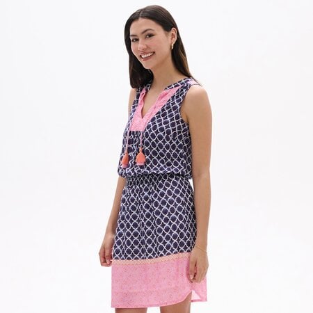 Hatley Hatley Chloe Dress Navy Medalion S