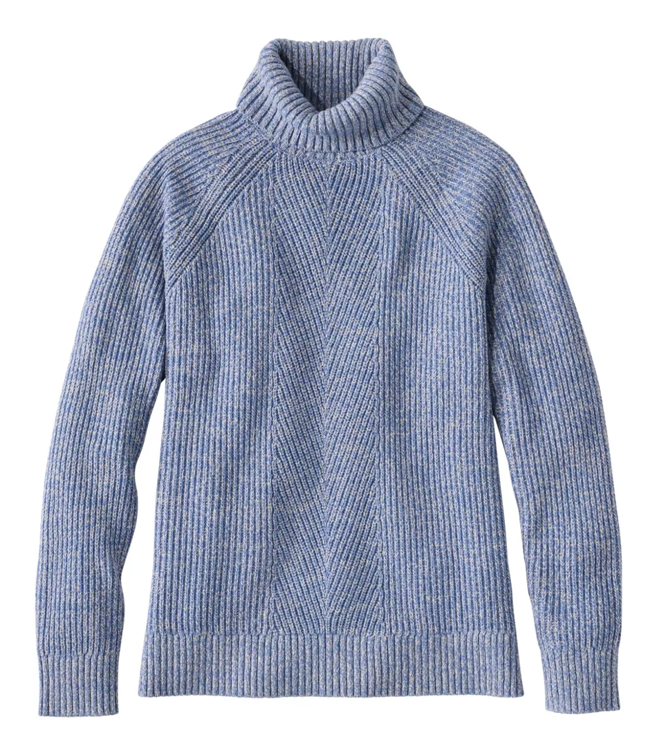 L.L. Bean W's Mariner Shaker Turtleneck Sweater