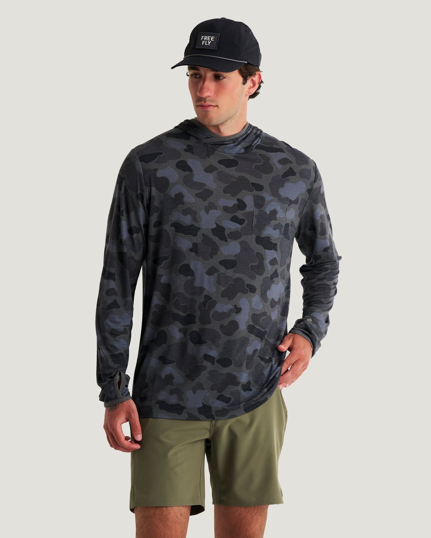 Free Fly Free Fly M's Bamboo Lightweight Fleece Hoodie
