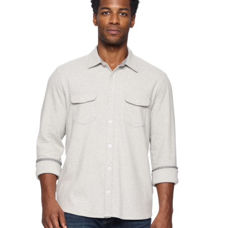 Flag & Anthem M's Hero Solid Twill Knit Flannel