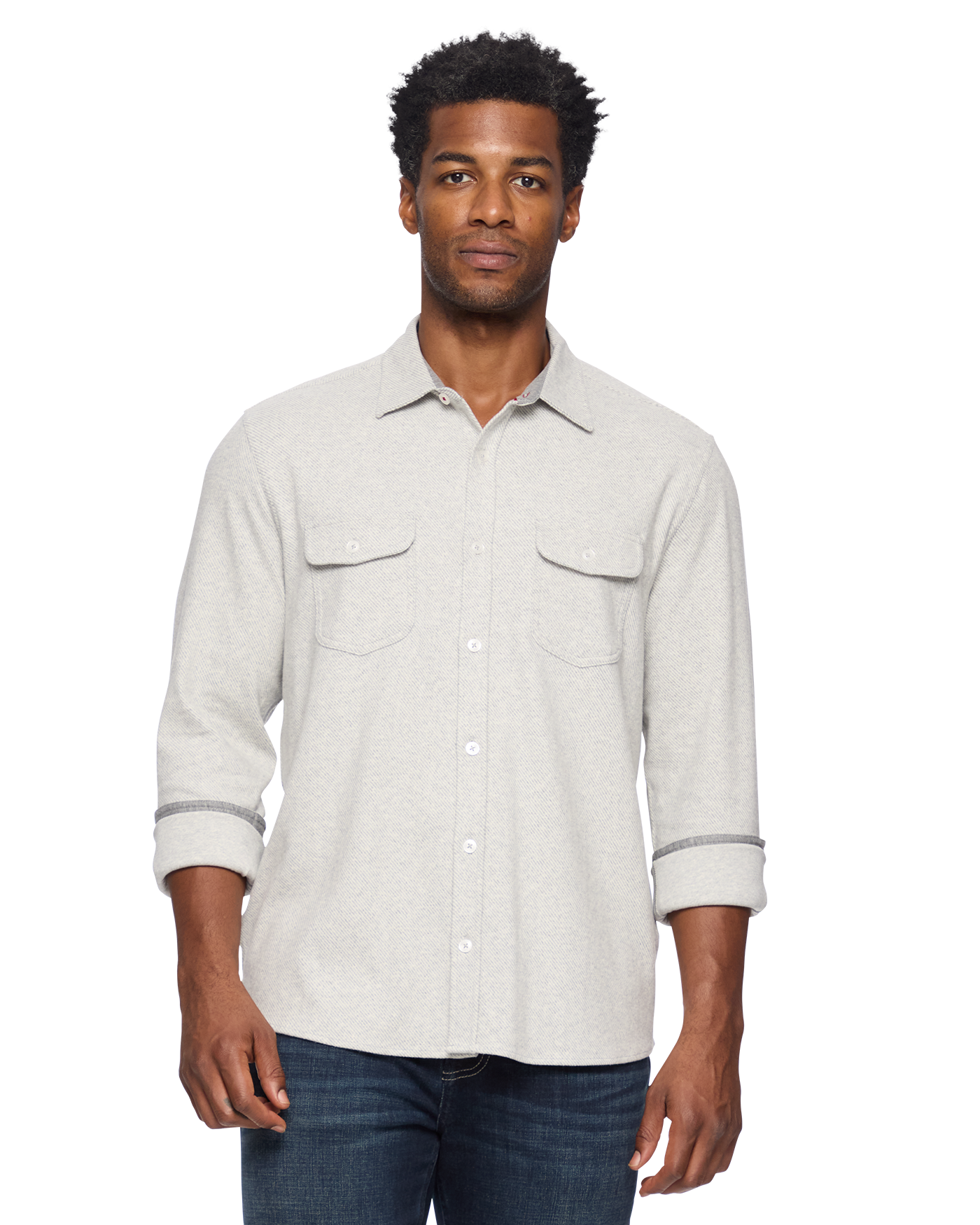 Flag & Anthem M's Hero Solid Twill Knit Flannel