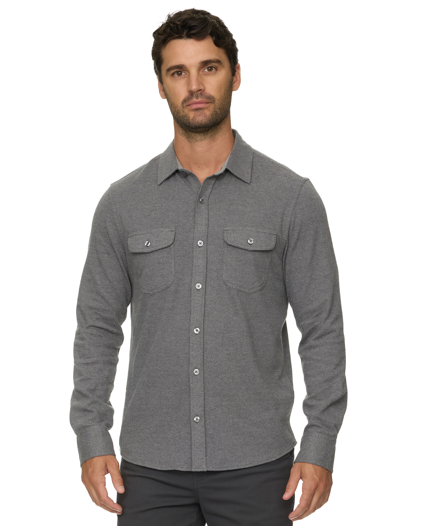 Flag & Anthem M's Hero Solid Twill Knit Flannel