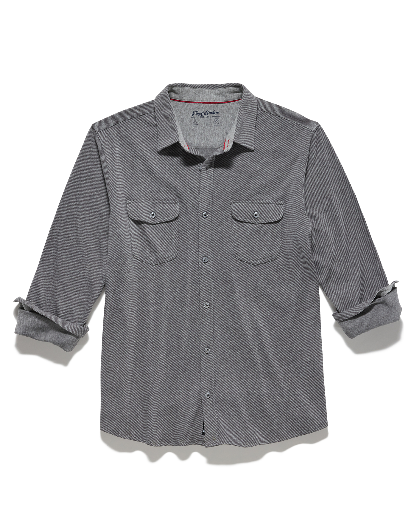 Flag & Anthem M's Hero Solid Twill Knit Flannel