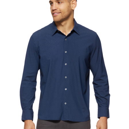 Flag & Anthem M's Loretto LS Dot Print Shirt