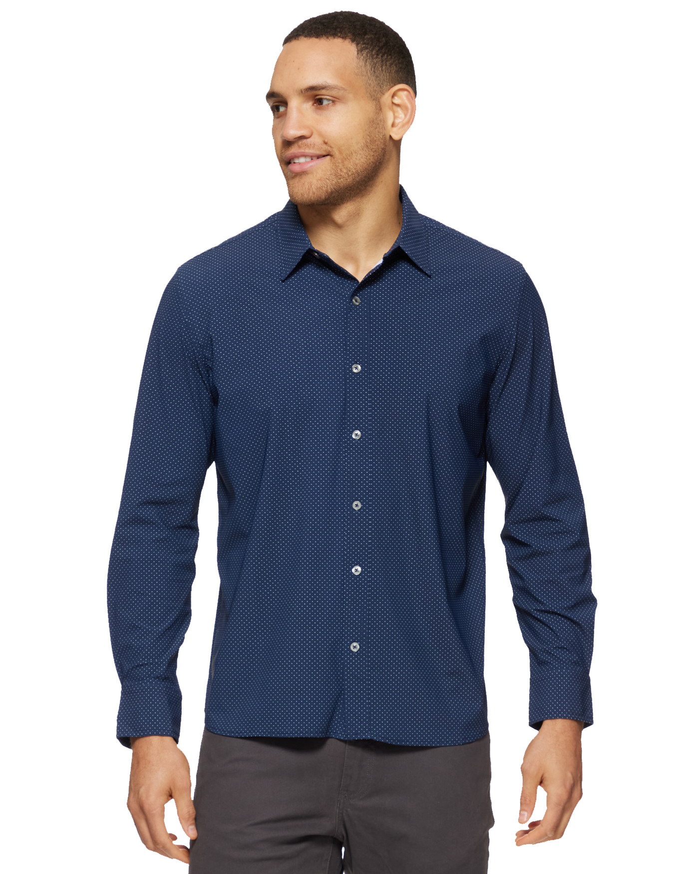 Flag & Anthem M's Loretto LS Dot Print Shirt