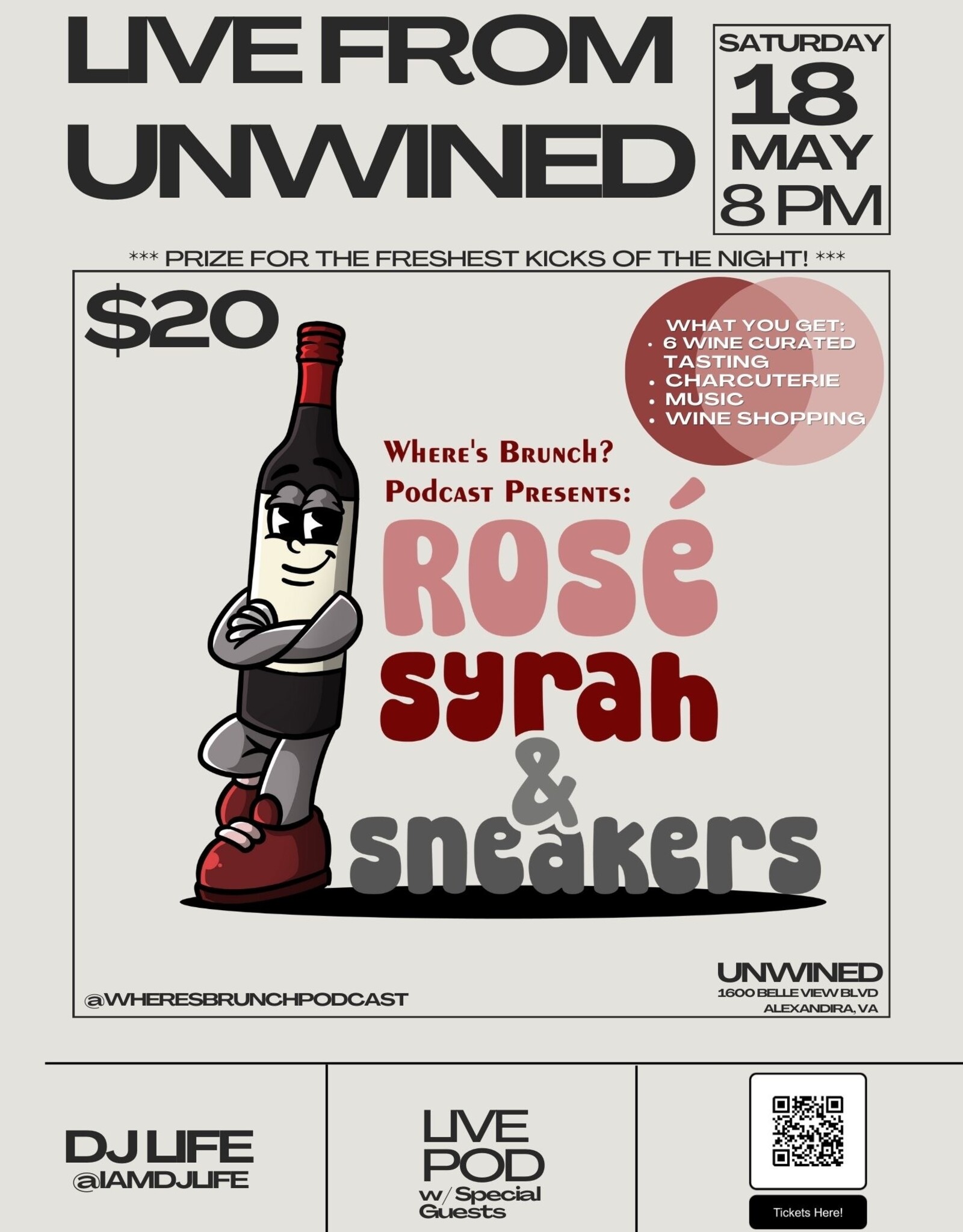 Where's Brunch LIVE Podcast UnWined After Hours: May 18, 2024, 8pm