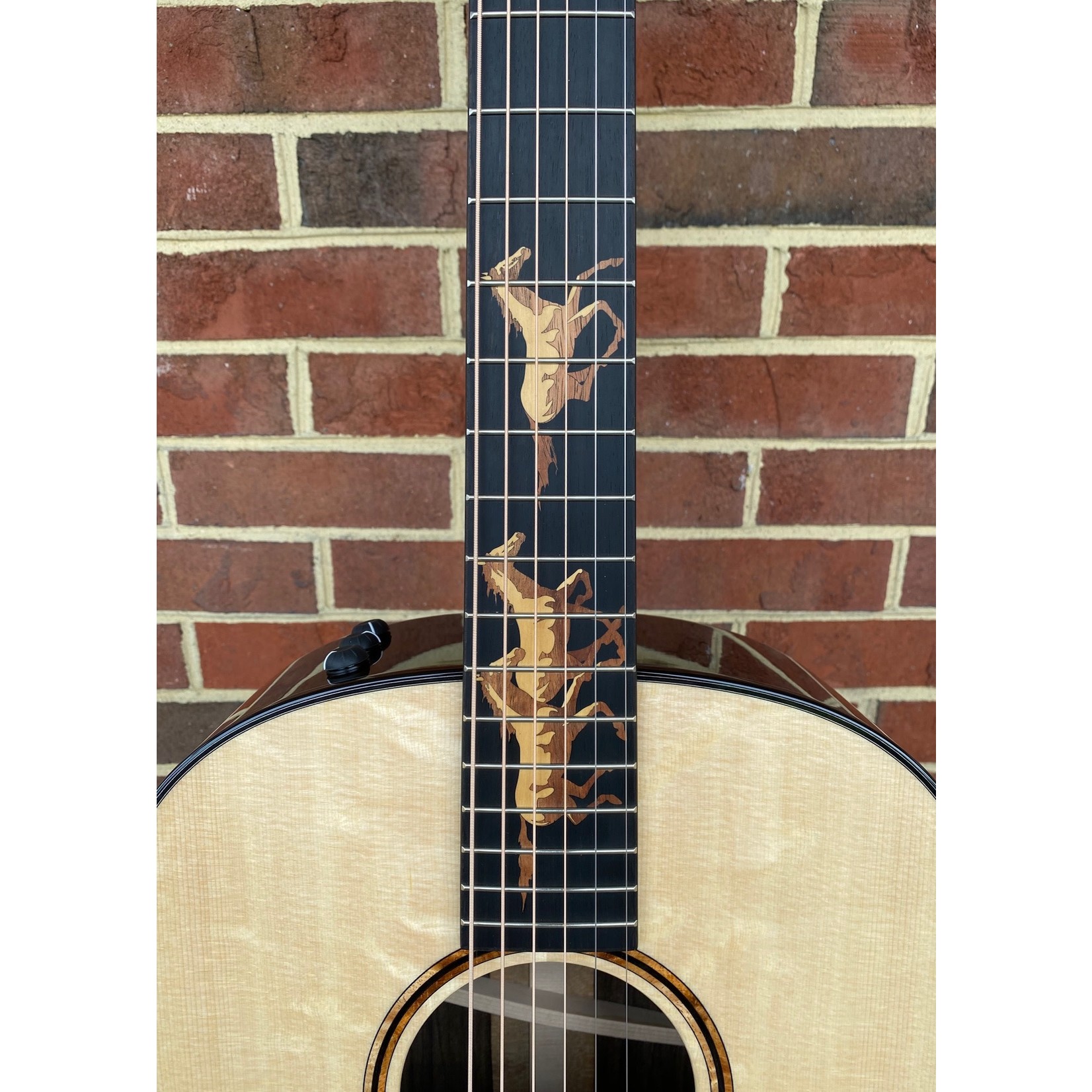 Taylor Taylor Catch Custom #34, Grand Pacific, Ziricote Back and Sides, Bearclaw Lutz Spruce Top, Running Horses Inlay, Engraved Tuners, ES2 Electronics, Western Paisley Case