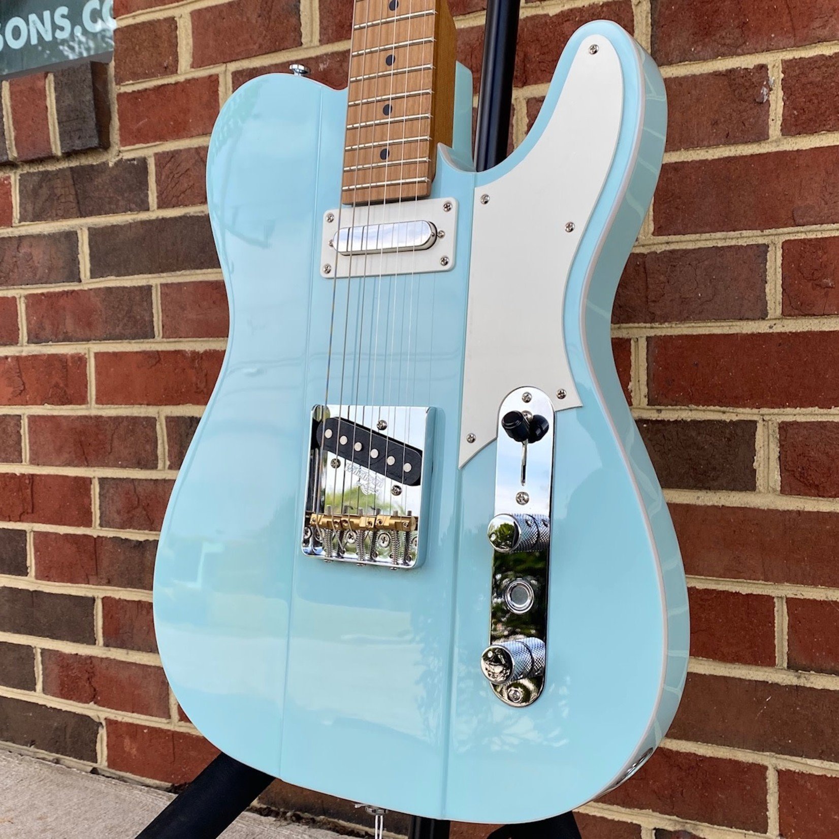 Reverend Reverend Guitars Greg Koch Gristlemaster, Blucifer, Fishman Fluence Signature Pickups, Roasted Maple Neck and Fretboard