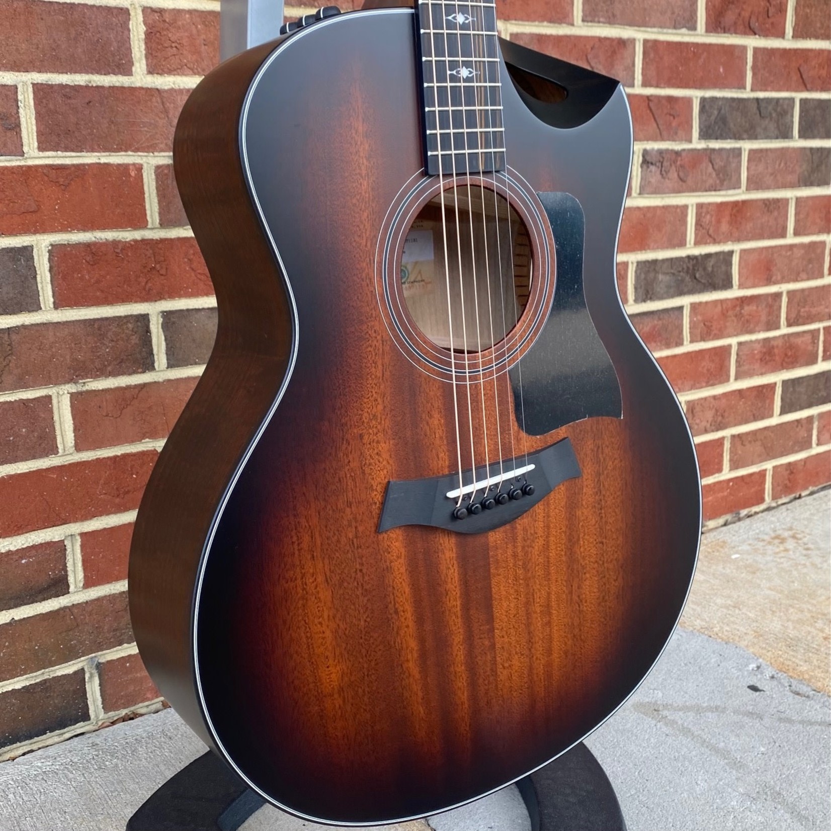 Taylor Taylor 326ce, Grand Symphony, Urban Ash Back and Sides, Mahogany Top, Shaded Edge Burst, Urban Sienna Satin, Satin Black Tuners, ES2 Electronics, Hardshell Case