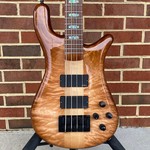 Spector Spector USA NS-4,  Curly Maple Top, Tobacco Sunburst, Weight Relieved Reclaimed Redwood Back, Maple Neck, Pau Ferro Fretboard, Abalone Inlays, Standard NS Neck, EMG 35DCX Pickups, Darkglass Tone Capsule, Hipshot Tuners