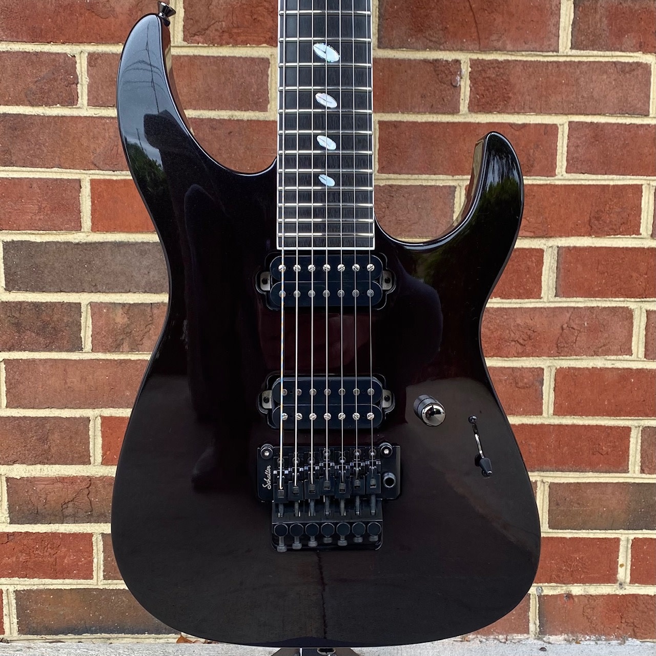 Caparison Dellinger 7 Prominence, Trans Spectrum Black, 7-String