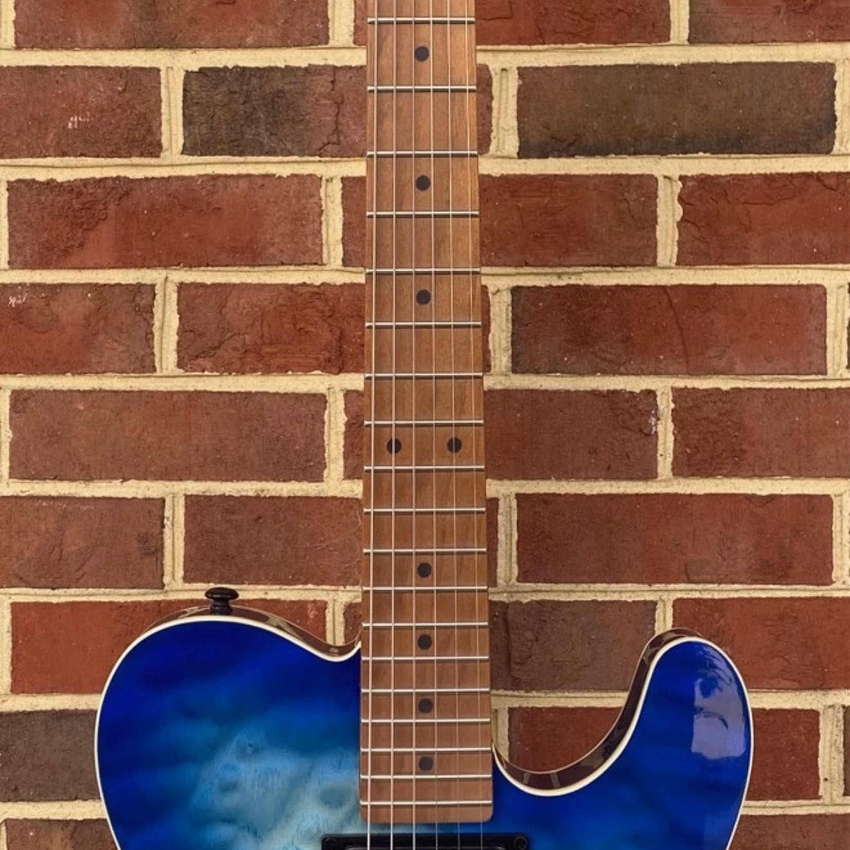 Schecter PT Pro, Trans Blue Burst, Roasted Maple Neck, Locking Tuners
