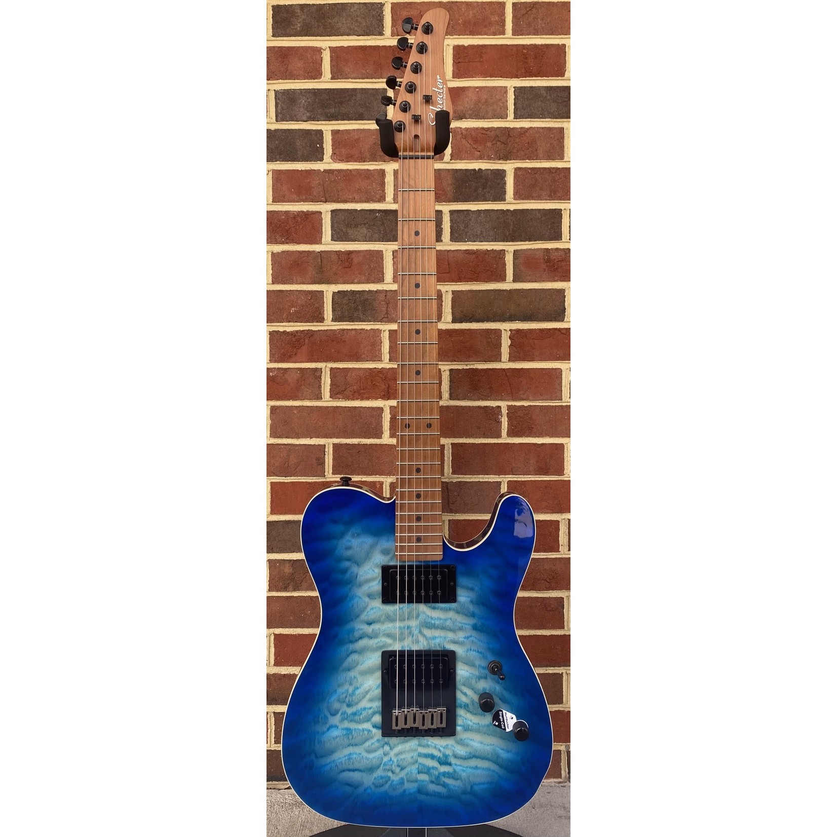 Schecter Guitar Research Schecter PT Pro, Trans Blue Burst, Roasted Maple Neck, Locking Tuners