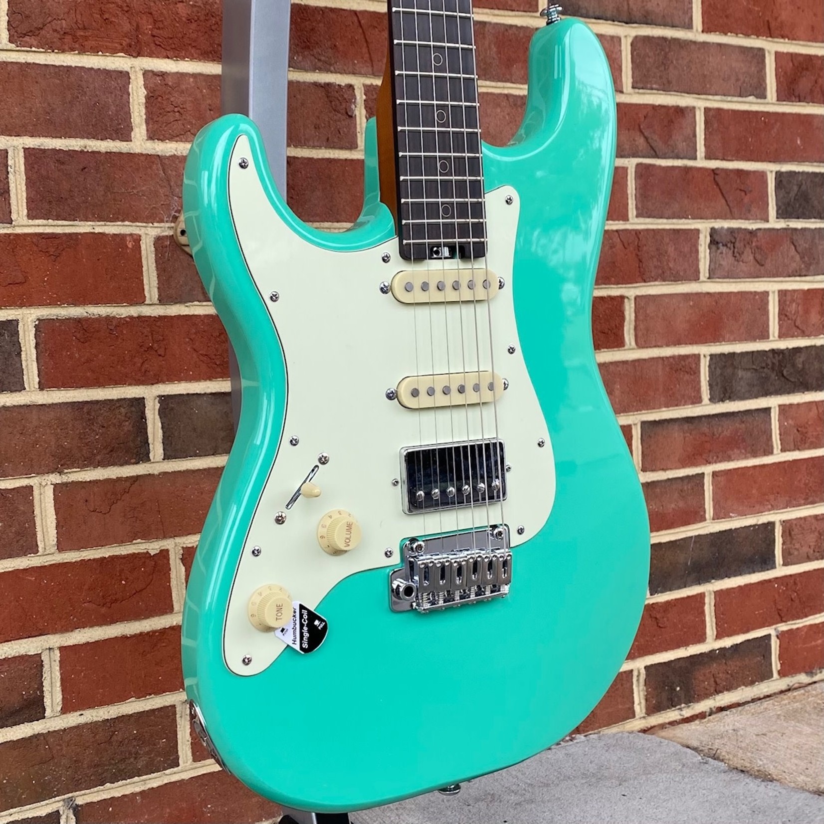Schecter Guitar Research Schecter Nick Johnston Traditional HSS, Atomic Green, Roasted Maple Neck, Ebony Fretboard, Left-Handed