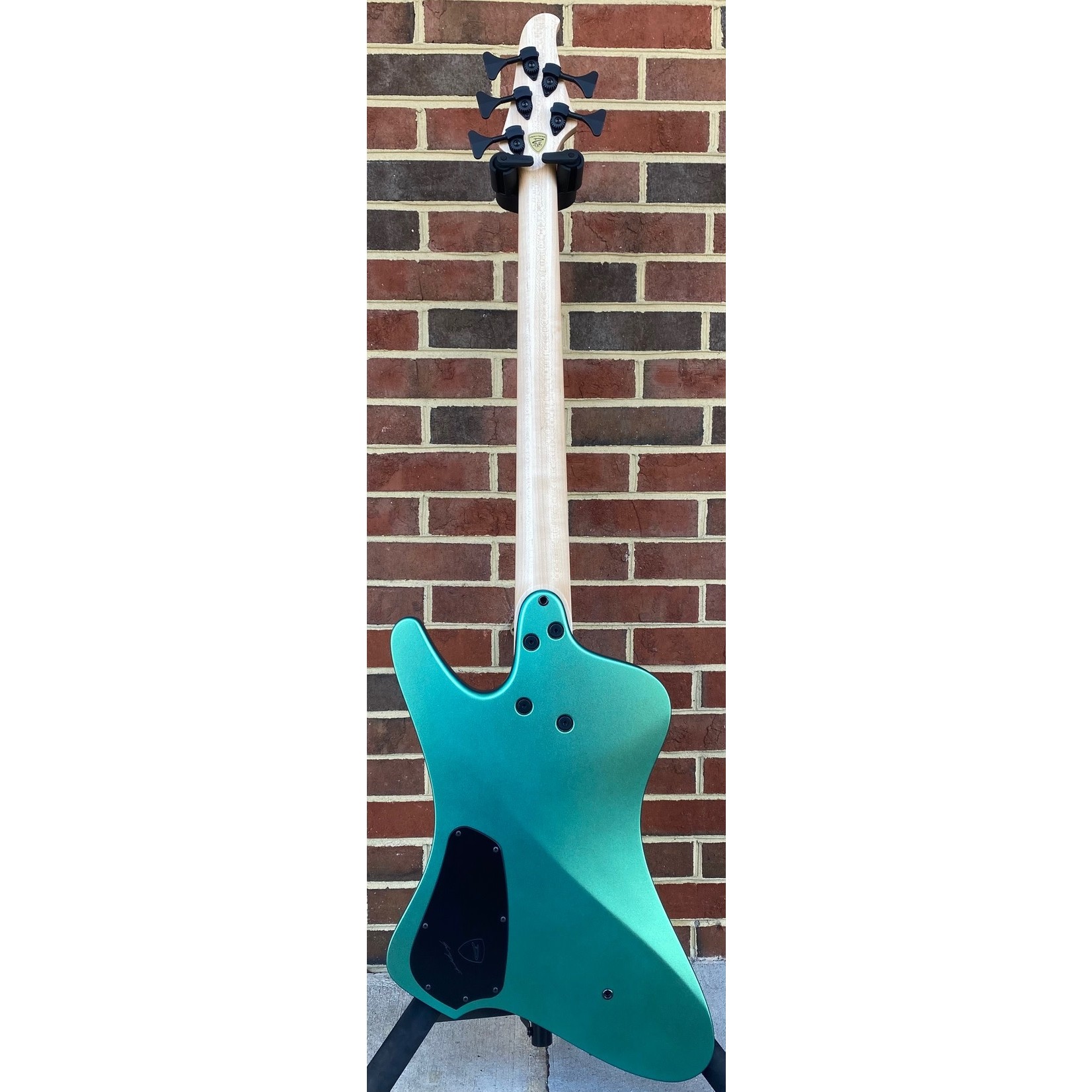 Dingwall Dingwall D-Roc Custom 5-String, Sage Green to Ice Blue Colorshift, Maple Neck, Wenge Fretboard, Marine Pearloid Block Inlays, Black Hardware, Dingwall Gig Bag