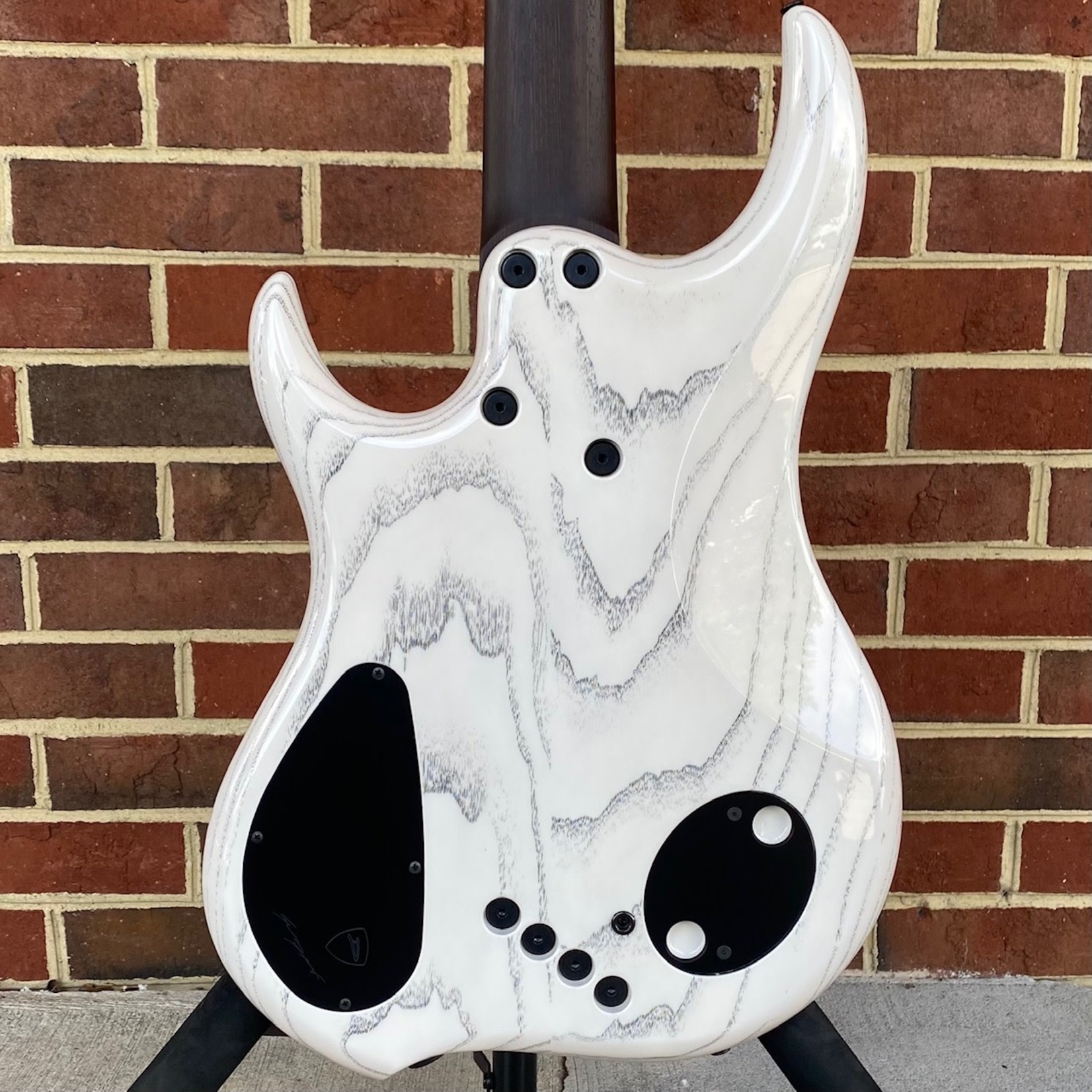 Dingwall Dingwall Z3 Custom 5-String, Faded Purple to Charcoal Reverseburst, Burl Maple X-Top, Wenge Contrast Layer, Dual Density Swamp Ash Body, White w/ Black Grain Fill Back, Wenge Neck & Fretboard, White Pearloid Block Inlays, Blue Luminlay Side Dots