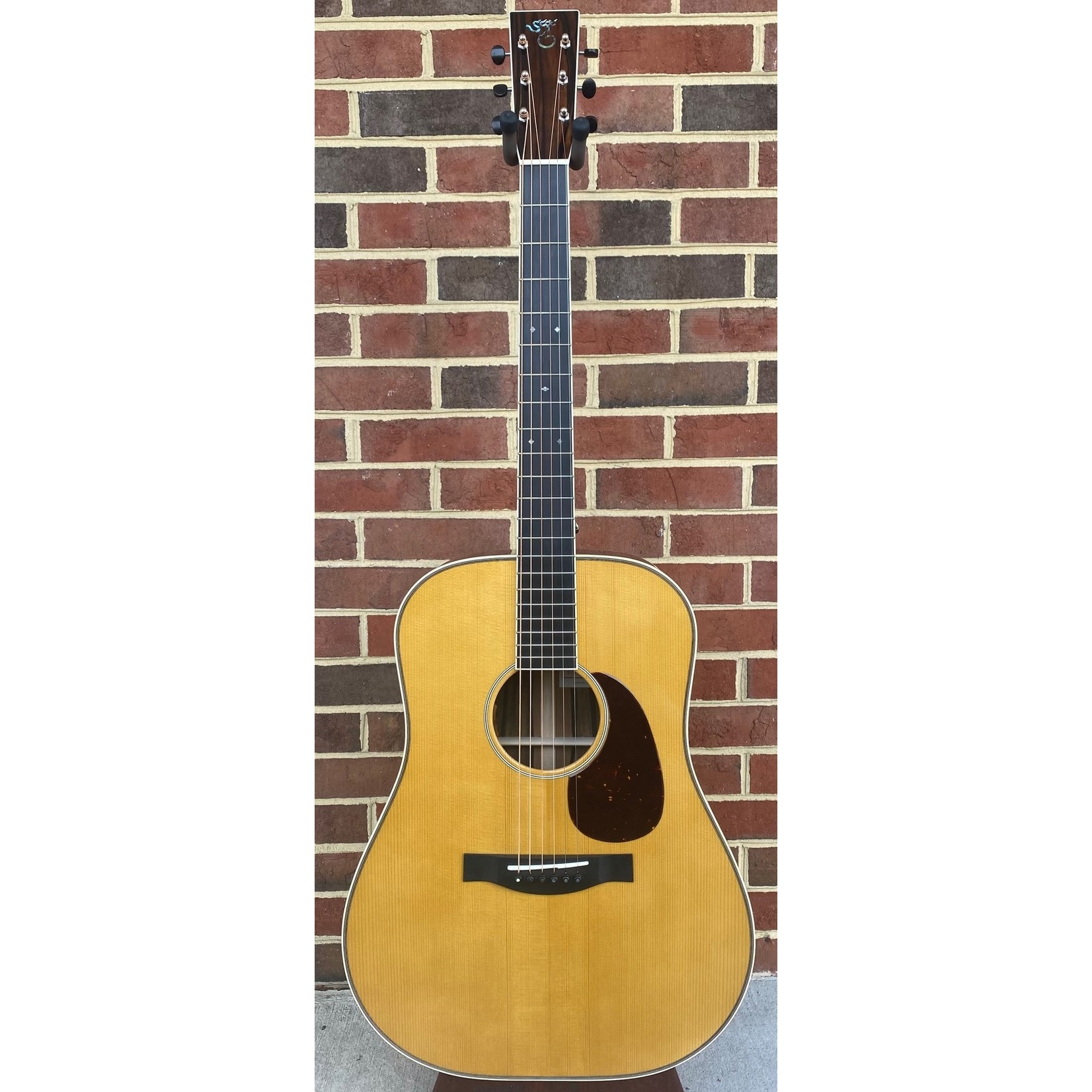 Santa Cruz Guitar Co. Santa Cruz Custom D/PW, Macassar Ebony Back and Sides, Carpathian Spruce Top, Adirondack Bracing w/ Hot Hide Glue, Custom Macassar Ebony Peghead Overlay, Ivoroid Binding, Diamonds & Squares Short Inlay, Vintage Tinted Top
