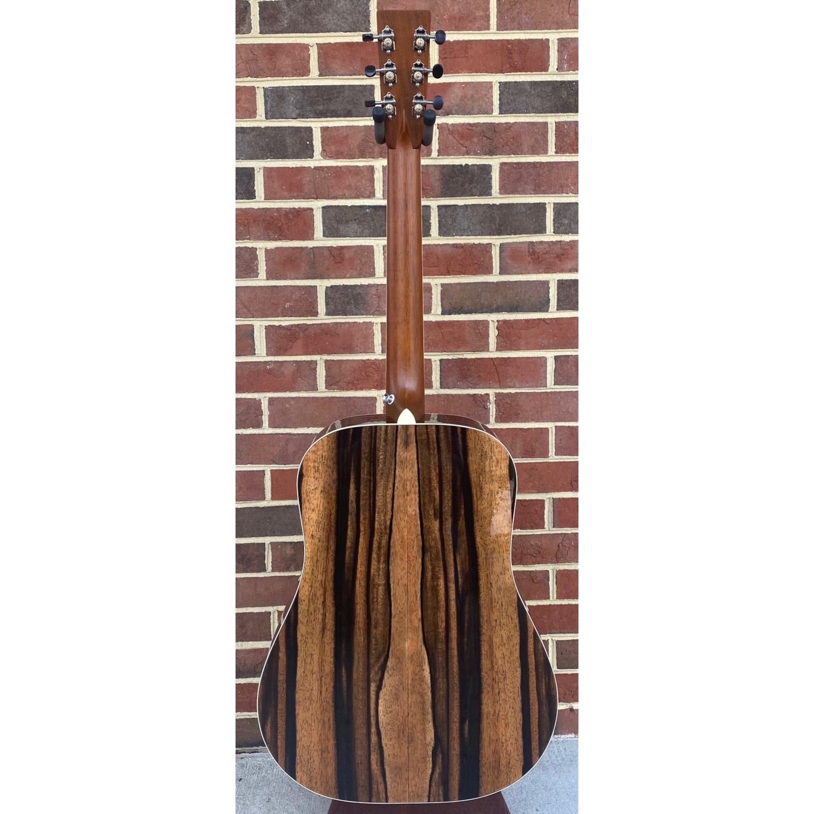 Santa Cruz Guitar Co. Santa Cruz Custom D/PW, Macassar Ebony Back and Sides, Carpathian Spruce Top, Adirondack Bracing w/ Hot Hide Glue, Custom Macassar Ebony Peghead Overlay, Ivoroid Binding, Diamonds & Squares Short Inlay, Vintage Tinted Top