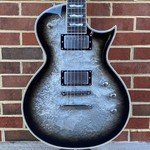 ESP ESP Original Eclipse Custom, Liquid Metal Silver Burst, EMG Het Set, Hardshell Case