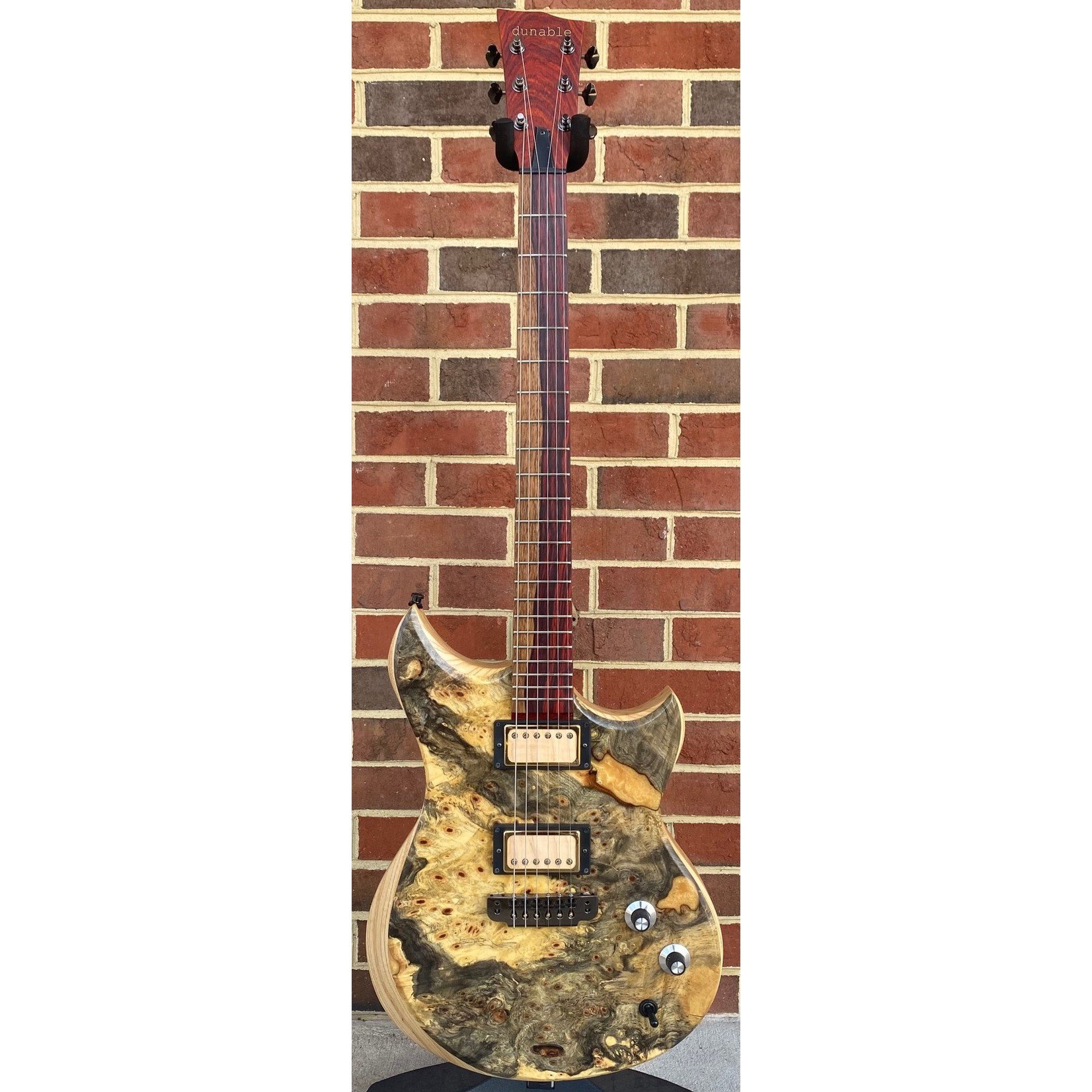 Dunable Guitars Dunable Guitars USA Special Stash #3 - Cyclops, One Piece Buckeye Burl Top w/ Gold Sparkle Resin Fill, Swamp Ash Body, Cocobolo Neck, Cocobolo Fretboard, Hardshell Case