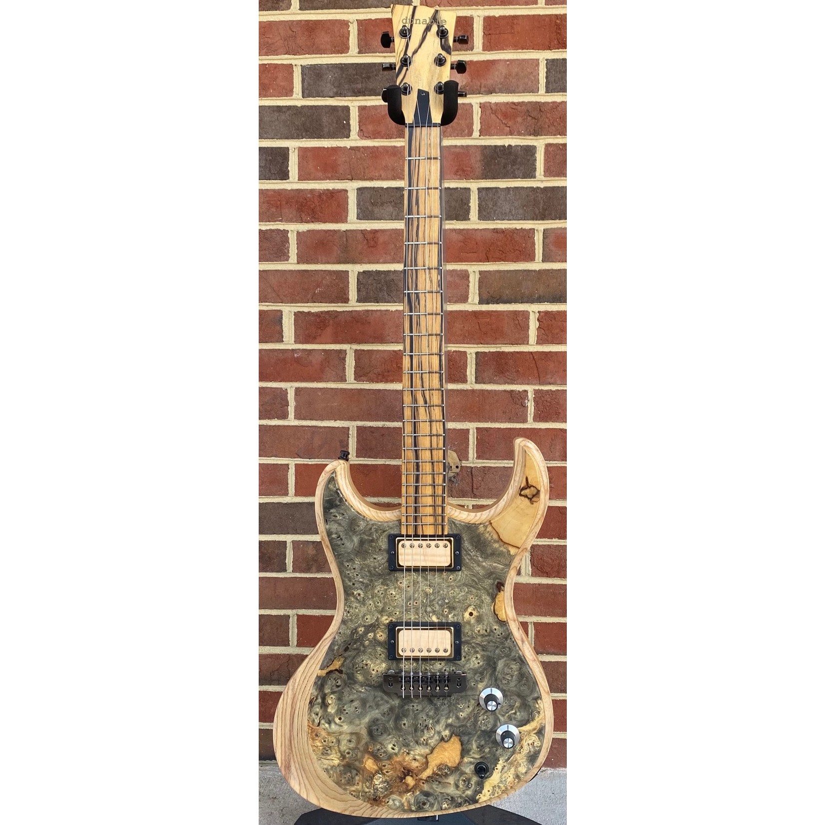 Dunable Guitars Dunable Guitars USA Special Stash #1 - Gnarwhal, One Piece Buckeye Burl Top w/ Gold Sparkle Resin Fill, Swamp Ash Body, Pale Moon Ebony Neck, Pale Moon Ebony Fretboard, Hardshell Case