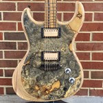 Dunable Guitars Dunable Guitars USA Special Stash #1 - Gnarwhal, One Piece Buckeye Burl Top w/ Gold Sparkle Resin Fill, Swamp Ash Body, Pale Moon Ebony Neck, Pale Moon Ebony Fretboard, Hardshell Case