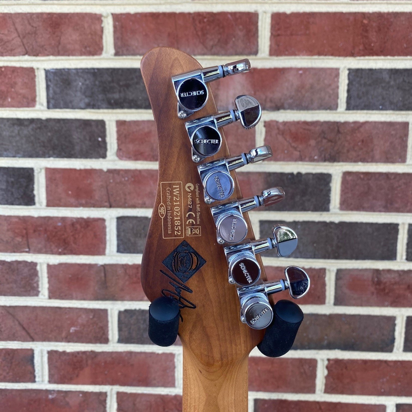 Schecter Guitar Research Schecter Nick Johnston Traditional HSS, Atomic Orange, Roasted Maple Neck, Ebony Fretboard, Locking Tuners