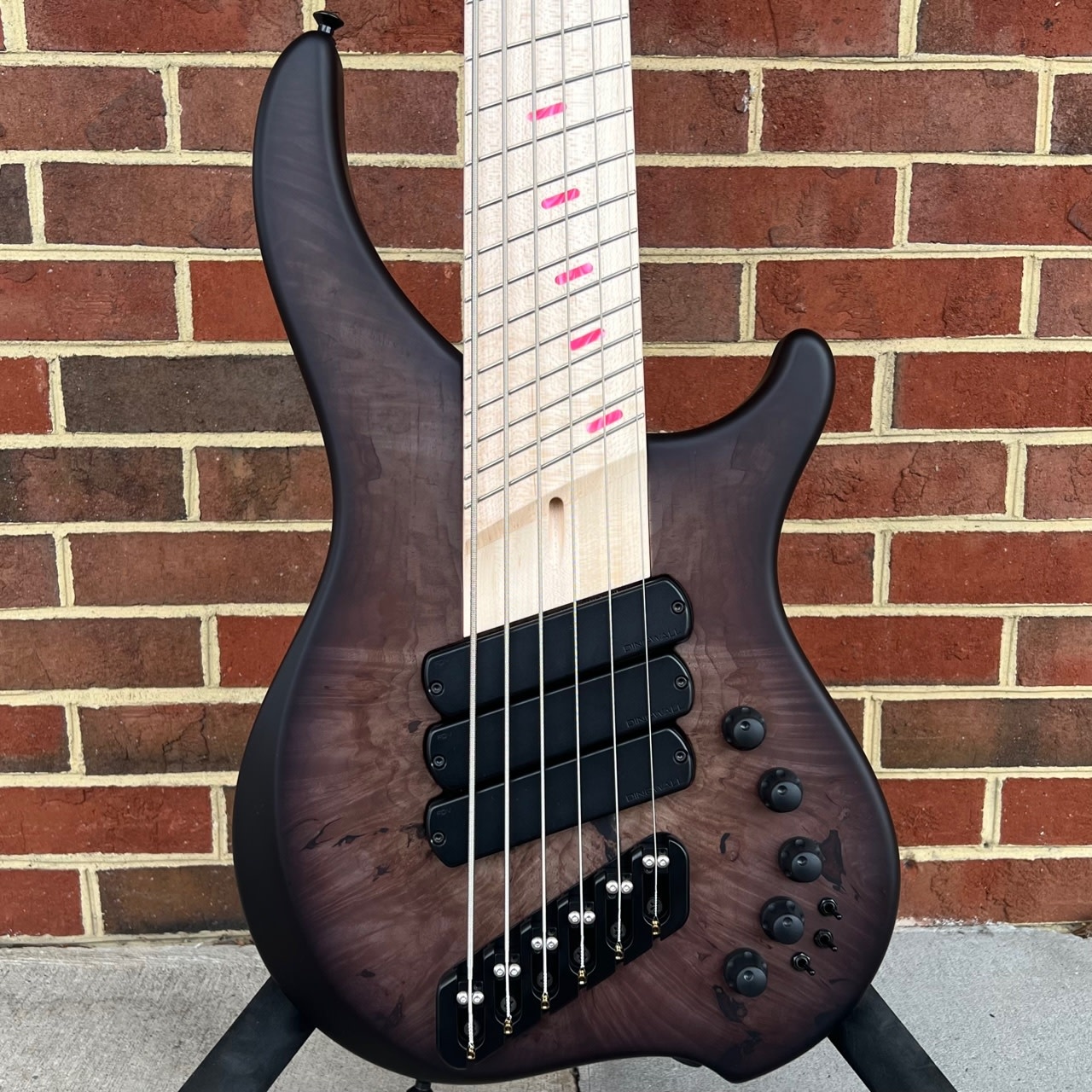 Dingwall ABZ 6-String, 3x Pickups, Maple Burl X-Top, Trans
