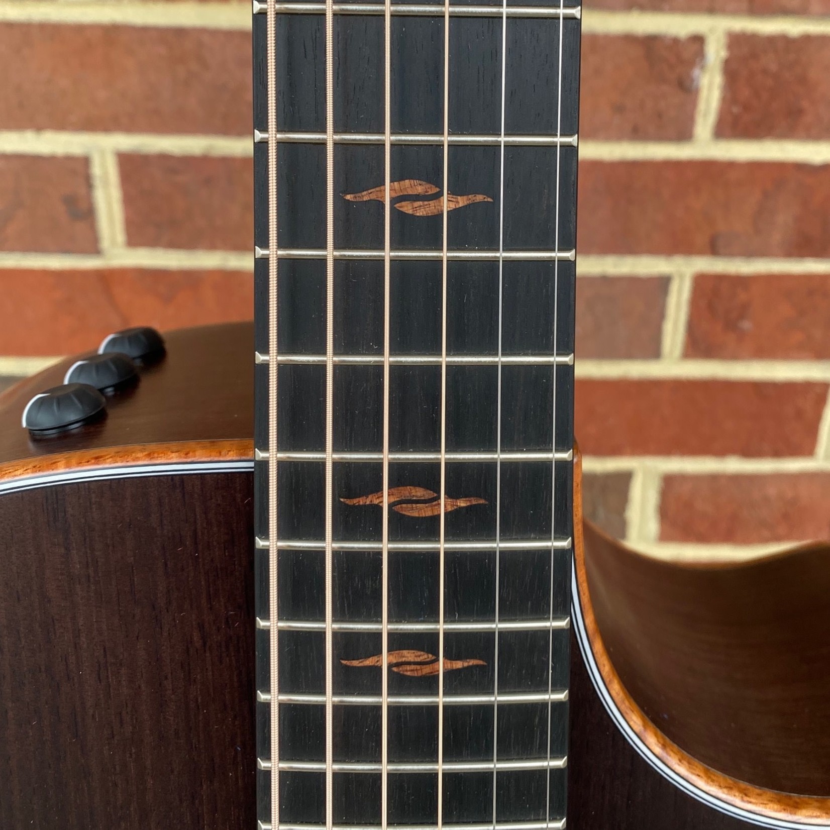 Taylor Taylor Catch Custom #01, Grand Auditorium, Tasmanian Blackwood Top, Tasmanian Blackwood Back and Sides, Koa Binding, Satin Charcoal Finish, Ameritage Case