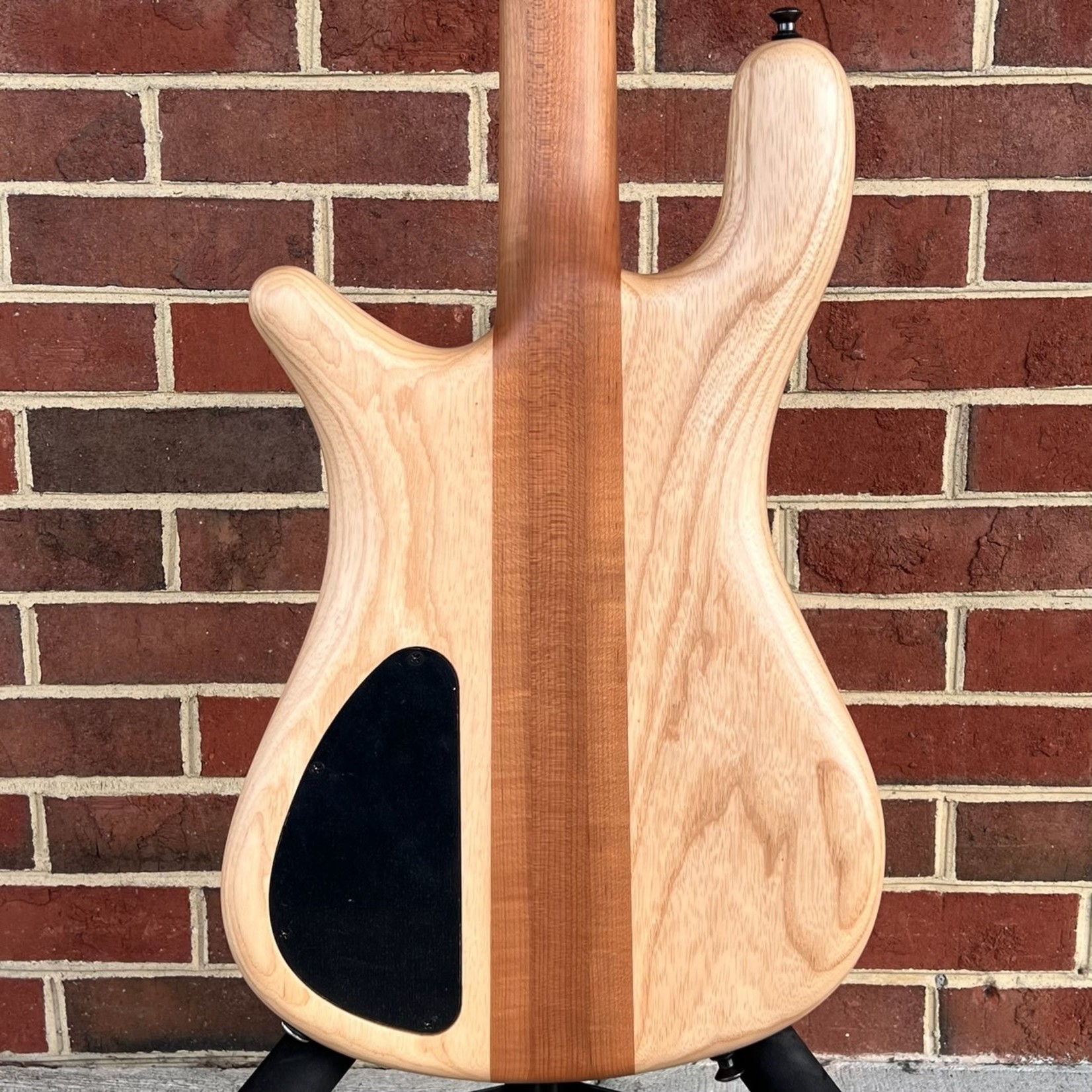 Spector Spector USA NS-4, Buckeye Burl Top, Chambered Swamp Ash Body, Roasted Maple Neck, Pale Moon Ebony Fretboard, Ebony Wood Inlays, Matching Headstock, EMG 35DCX Pickups, Spector HAZ 18-volt, TSA Case