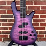 Spector Spector NS Pulse II 4-String, Ultra Violet Matte, Quilted Maple Top, Swamp Ash Body, Roasted Maple Neck, Macassar Ebony Fretboard, Gig Bag, SN# W211417
