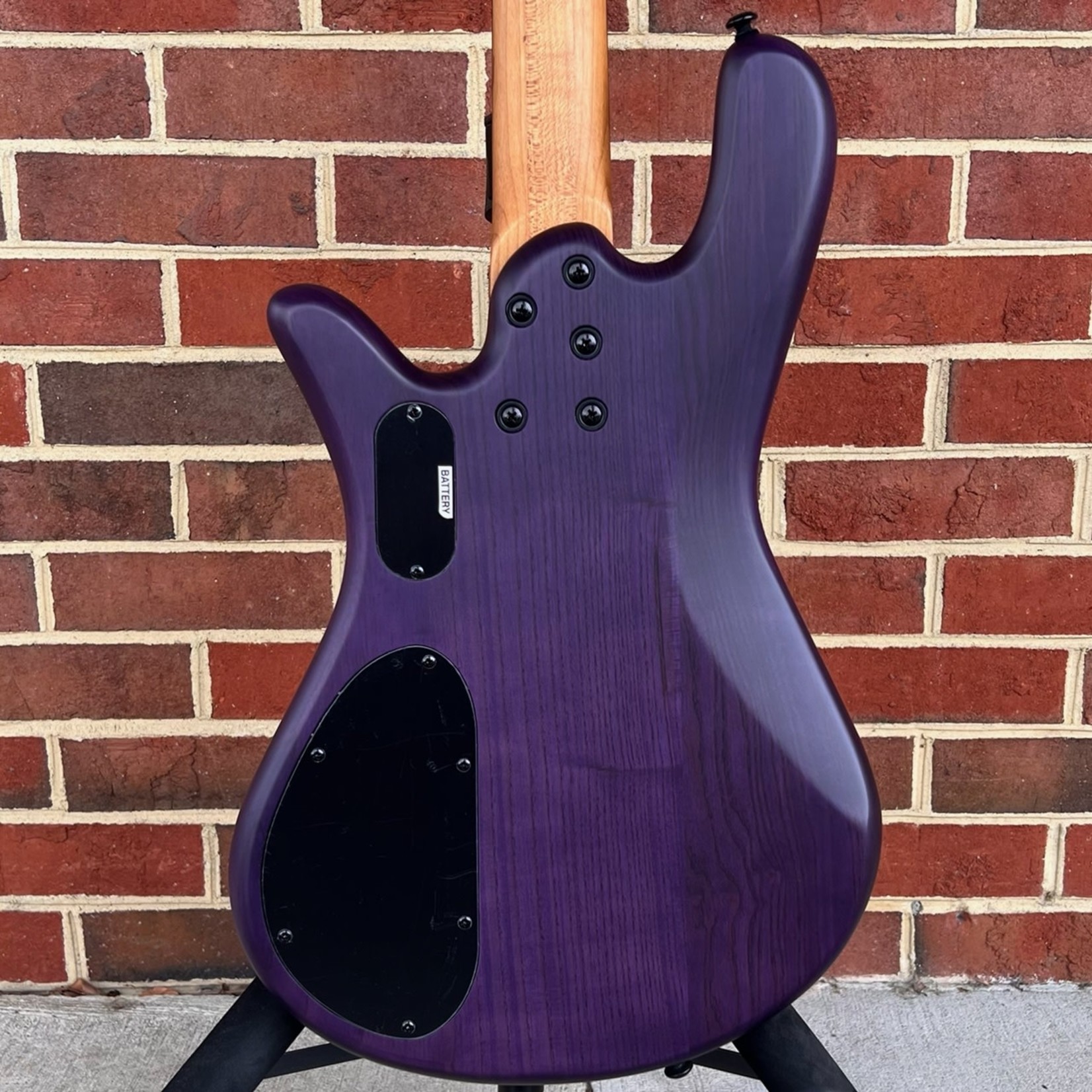 Spector Spector NS Pulse II 4-String, Ultra Violet Matte, Quilted Maple Top, Swamp Ash Body, Roasted Maple Neck, Macassar Ebony Fretboard, SN# W211417
